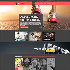 Responsive Fitness Template