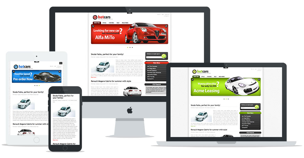 Responsive Joomla Cars Template