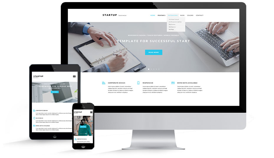 Responsive Startup Business Template