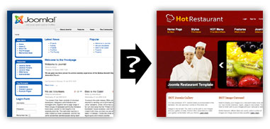 joomla template change