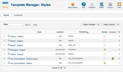 joomla template styles