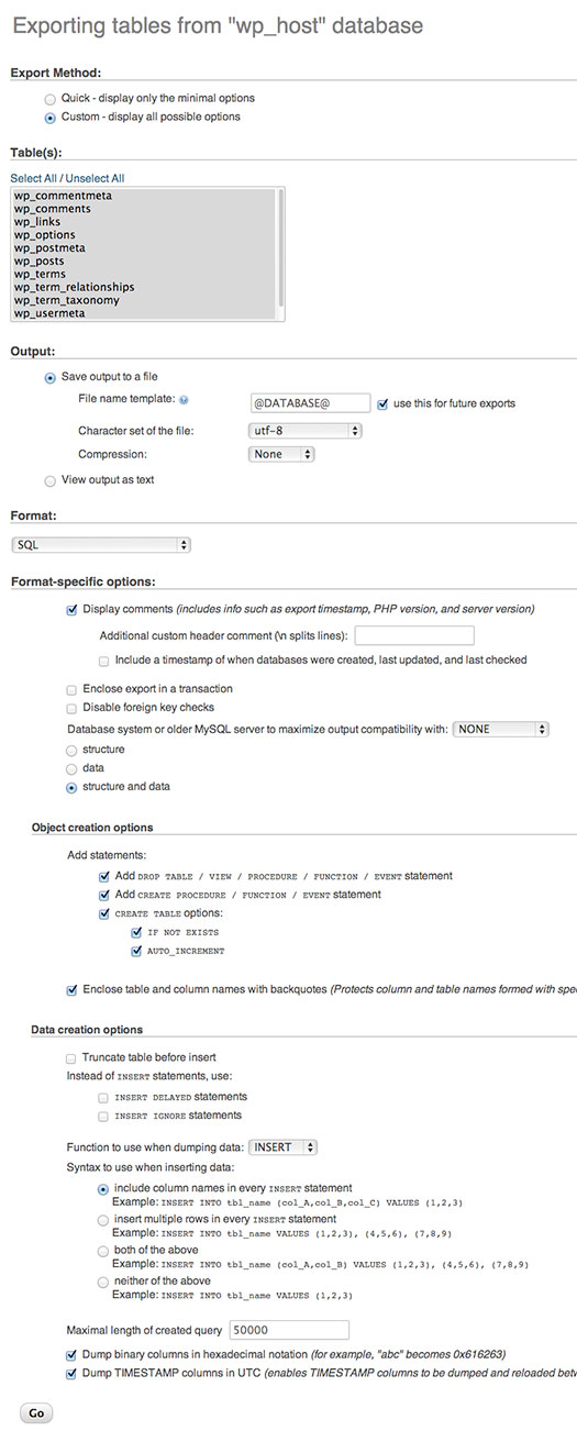 Move WordPress site to another location