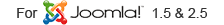 Joomla 1.5 and 2.5 compatible