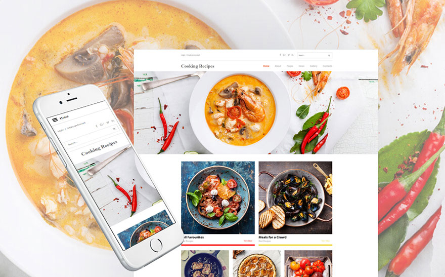 Recipes Responsive Joomla Template