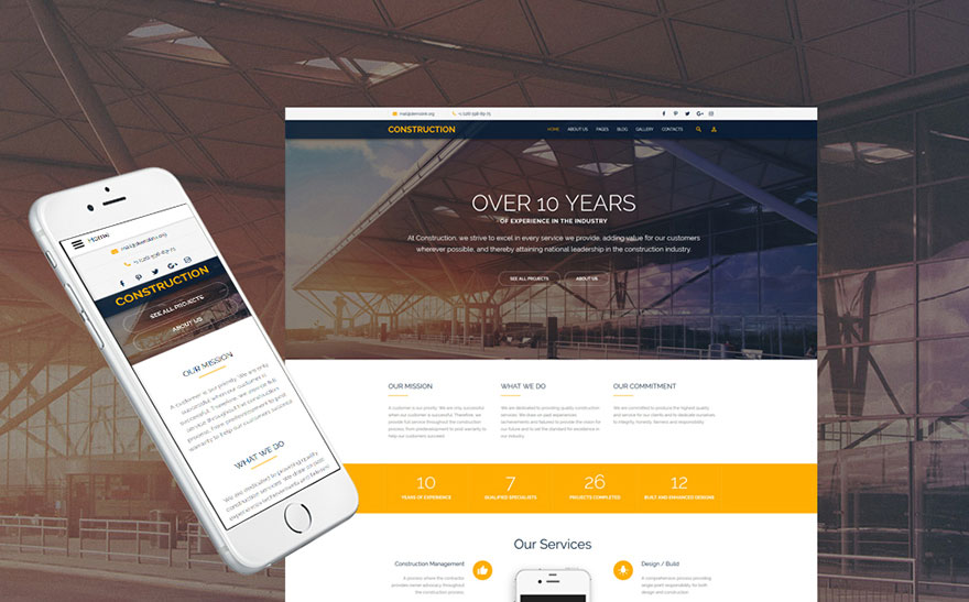 tion Company Responsive Joomla Template