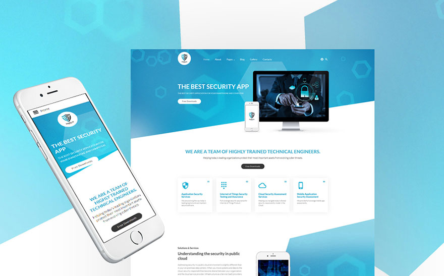  Security App Joomla Template