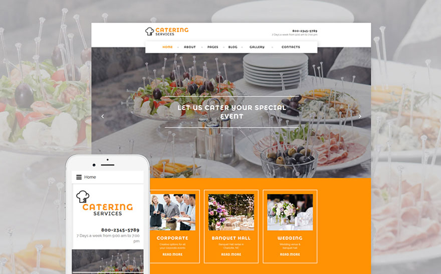 Catering Services Joomla Template
