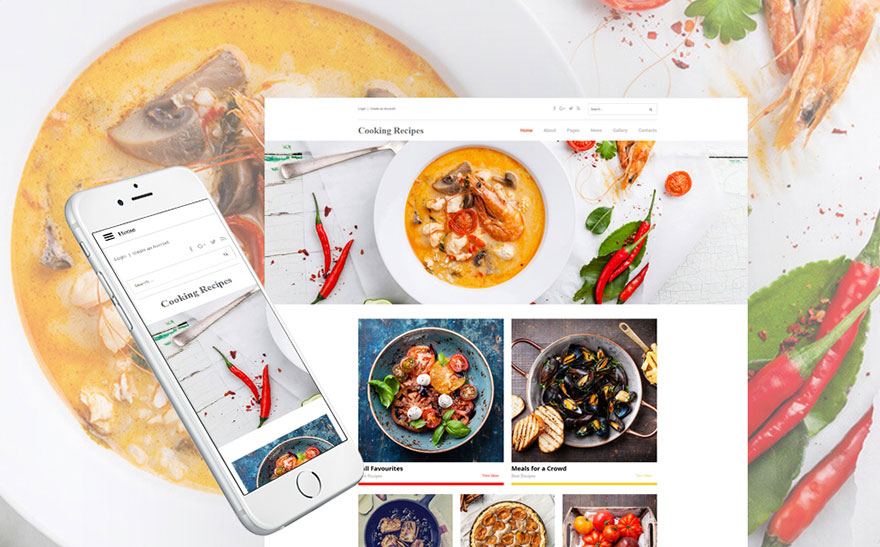 Cooking Recipes Responsive Joomla Template