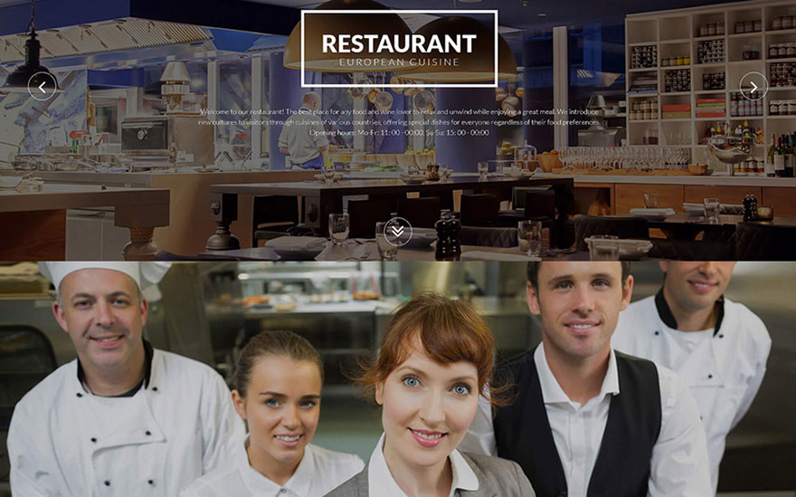 European Restaurant Responsive Joomla Template