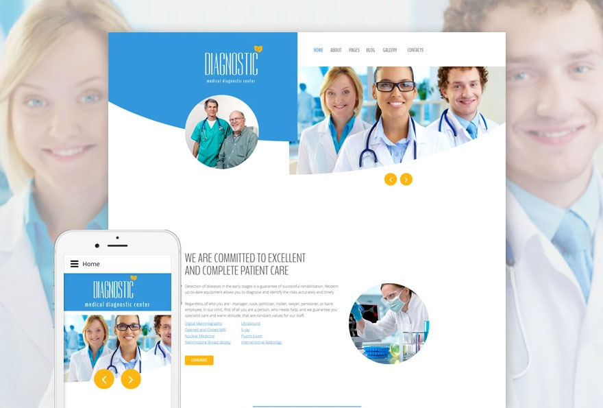 Medical diagnostic center Joomla Template