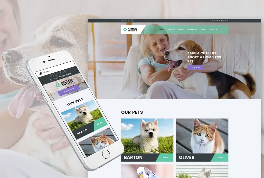Animal Shelter Joomla Template