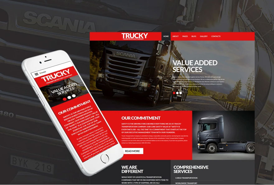 Transportation Responsive Joomla Template