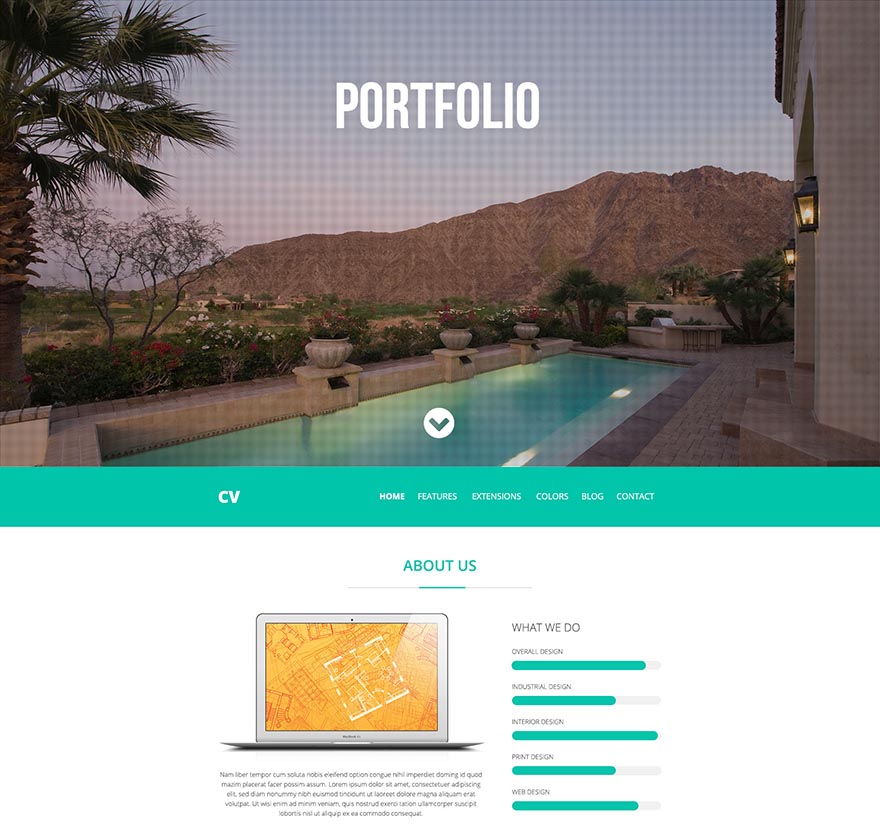 Portfolio Template - The Hot CV
