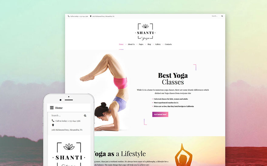 Yoga Joomla Theme