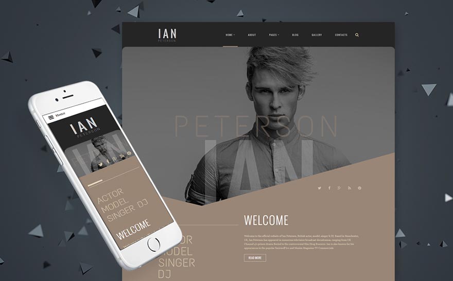 Ian Peterson Joomla Template