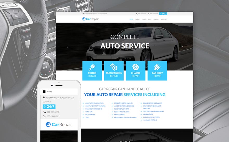 Car Repair Joomla Template