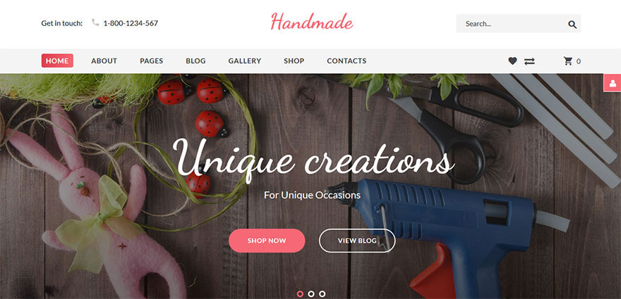 Handmade Goods Shop Virtuemart & Joomla Template