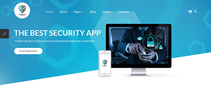 Joomla Template for Security App