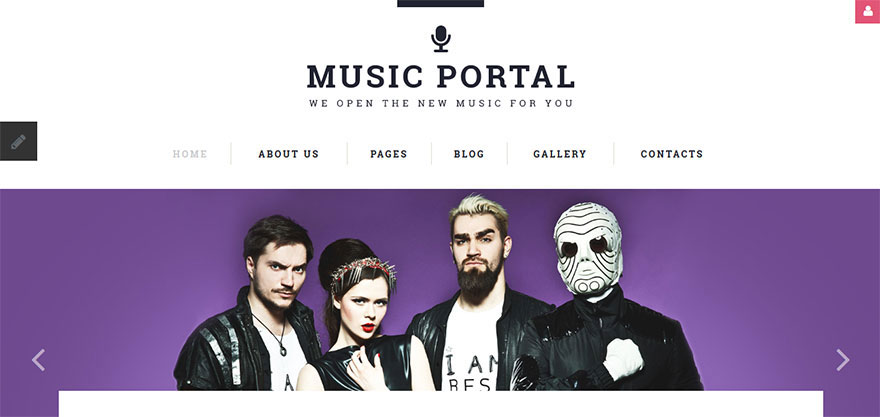 Responsive Joomla Template for Music Portal
