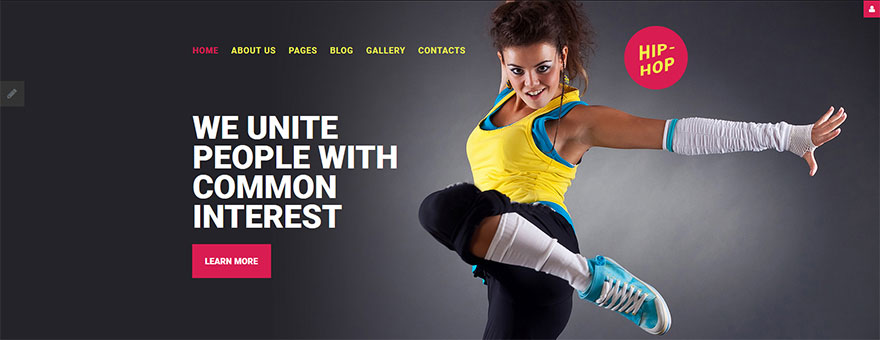Responsive Joomla Template for a Dance Studio