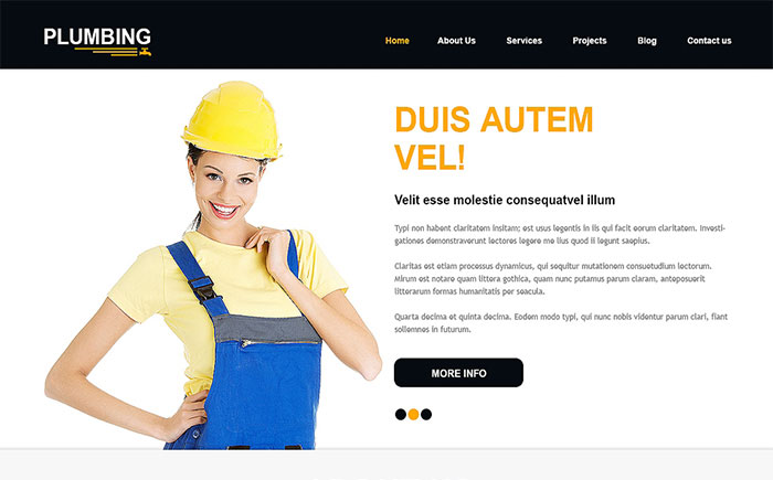 Constructor Services Joomla Template