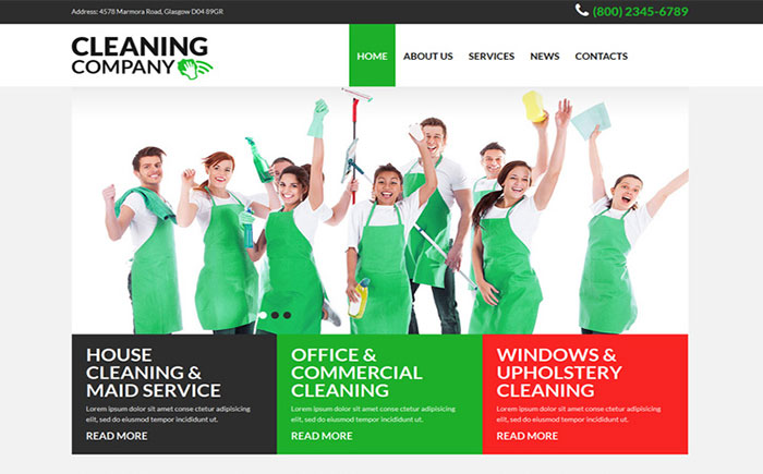 Cleanup Agency Joomla Theme