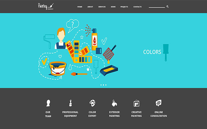 Professional Painting Joomla Template