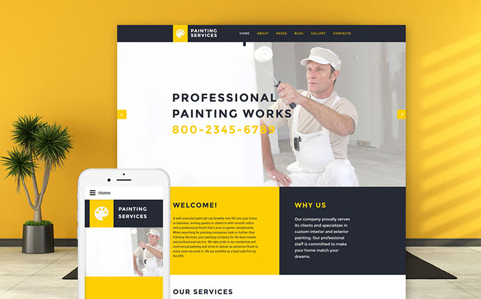 Bright Painter Website Joomla Template