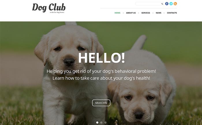 Dog Instructor Joomla Template