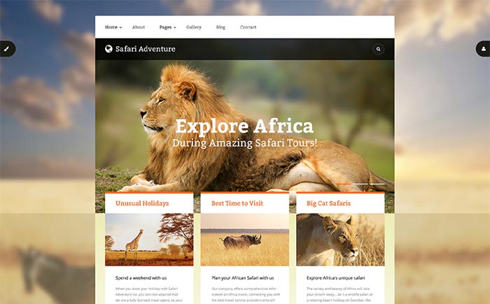 Safari Adventure Joomla Template
