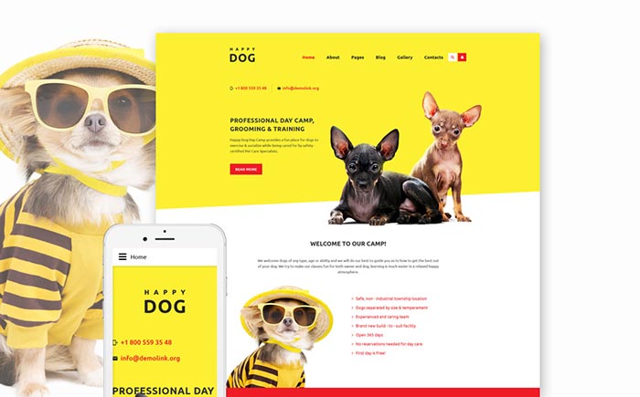 Happy Dog Joomla Template