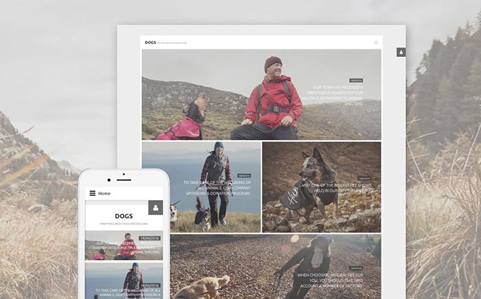 Tracker Dog Joomla template