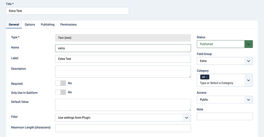 Textual contact field