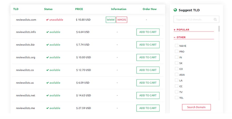 monovm domains list