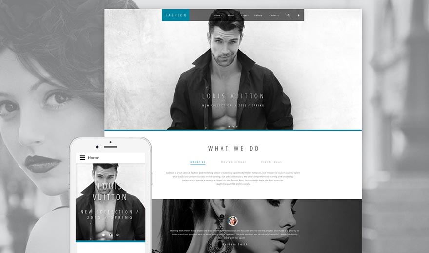 Fashion Joomla Template In Black & White Colors