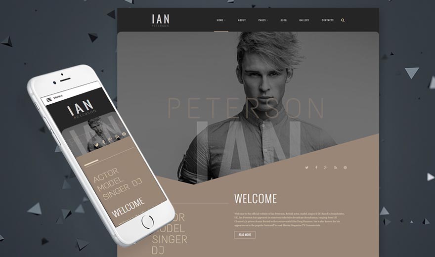 Joomla Template for an Artist Portfolio