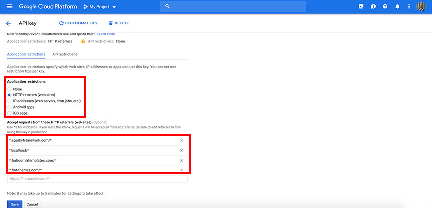 Securing Google Maps API key - Step 4