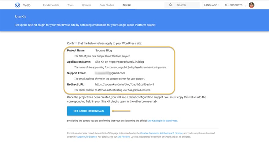 Google Site Kit