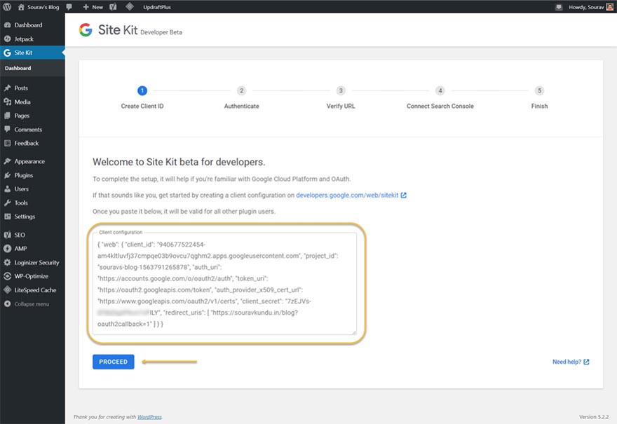 Google Site Kit