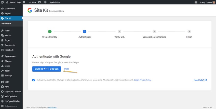 Google Site Kit