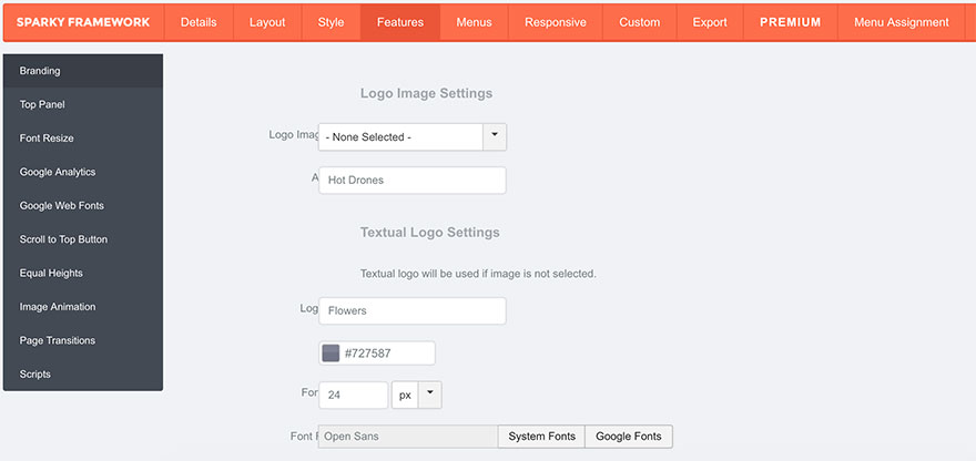 Sparky Framework in Joomla! 3.7.0