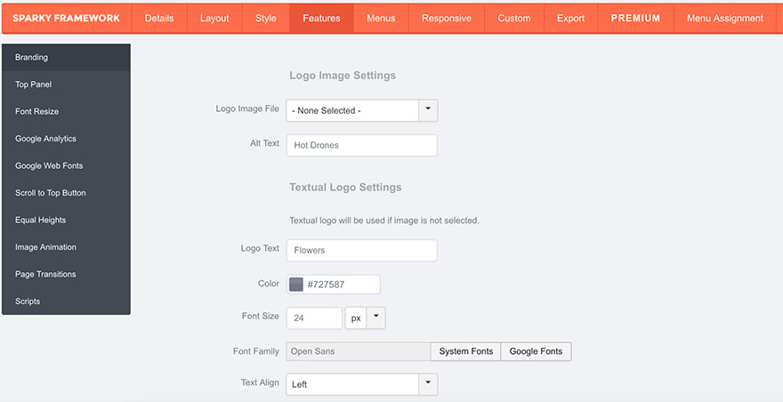 Sparky Framework in Joomla! 3.7.3