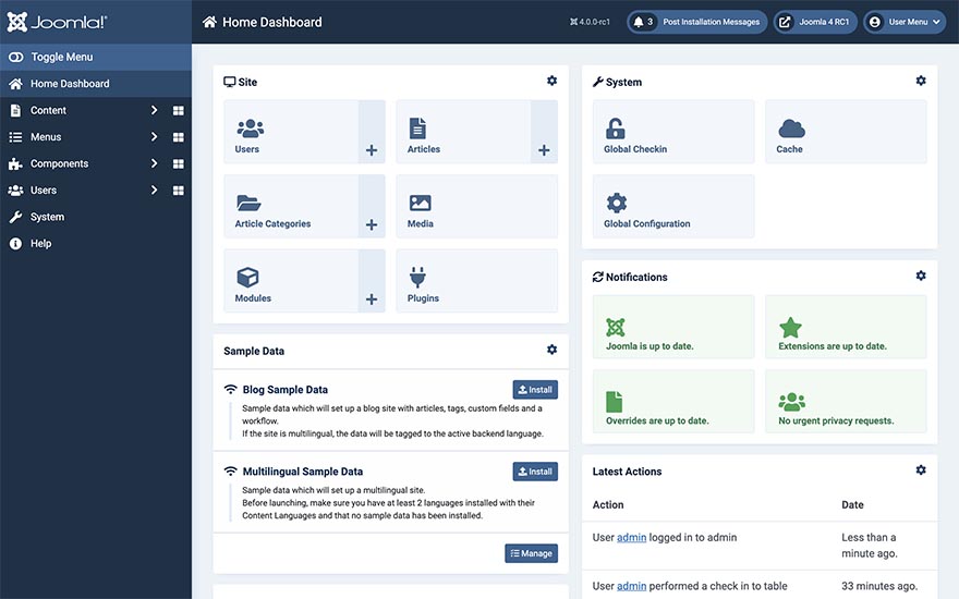 Joomla! 4 RC1