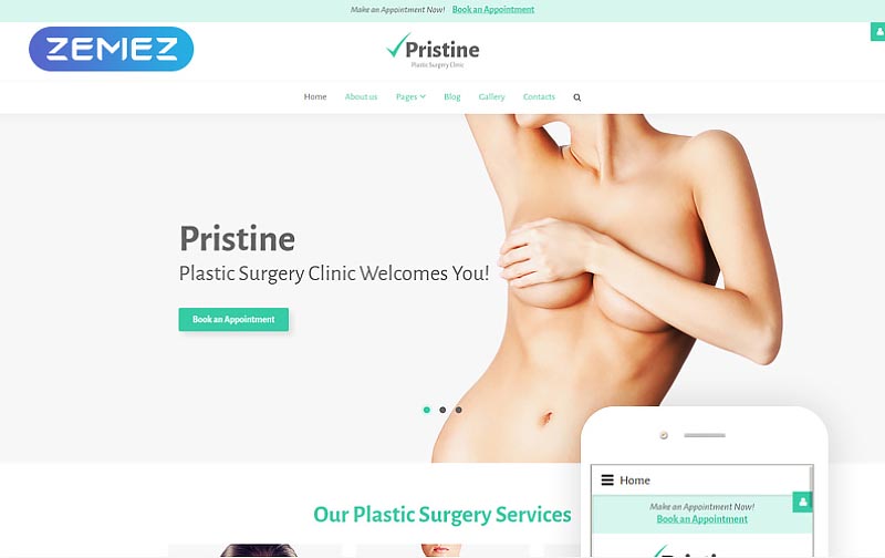 Plastic Surgery Clinic Joomla Template