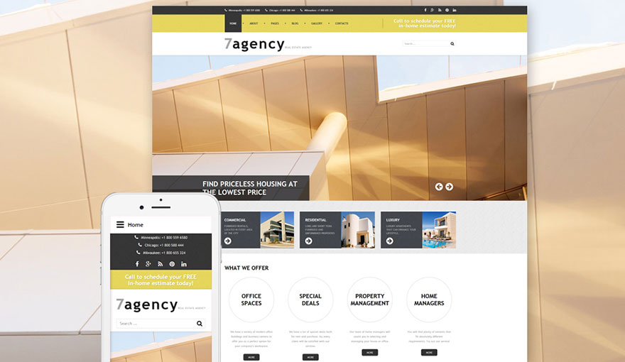 Real Estate Responsive Joomla Template