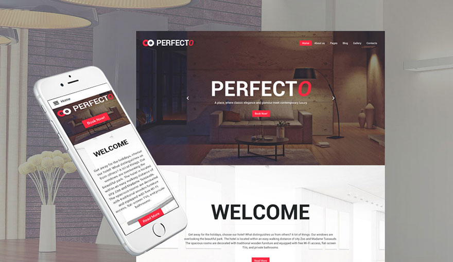 Perfecto - Luxury Hotel Responsive Joomla Template