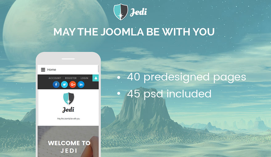 Jedi - Multifunctional Joomla Template