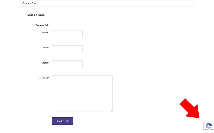 reCAPTCHA Joomla contact test