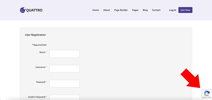 reCAPTCHA Joomla users test