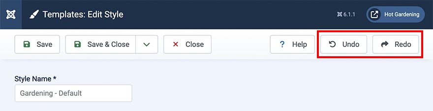 Undo/redo buttons in Sparky Framwork